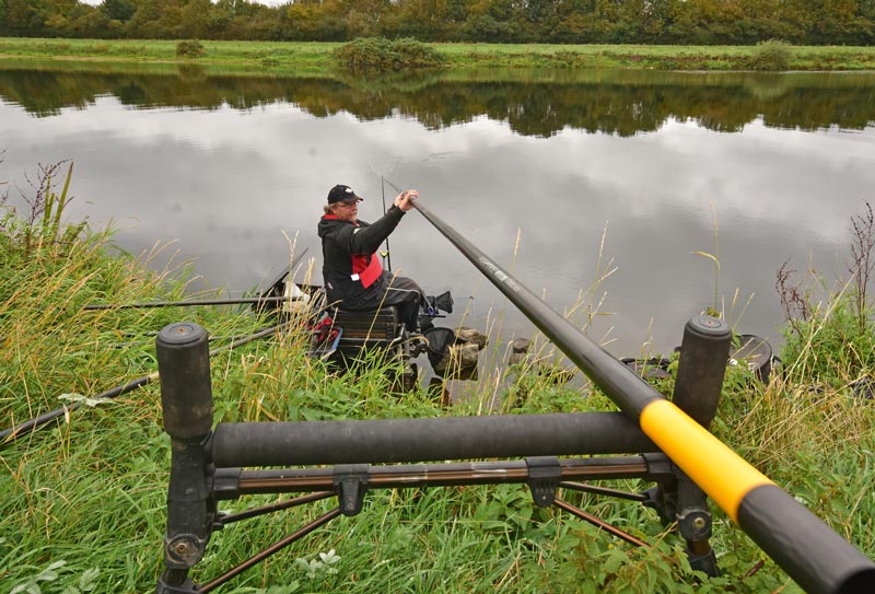 Rob uses the pole a great deal on the Trent these days 1