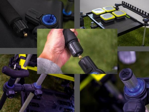 thumbnail interactive-video image 1 of Fox Matrix Seatbox Replacement Adjustable Legs – 2 Pieces – Fishing Accessory 1 of 5